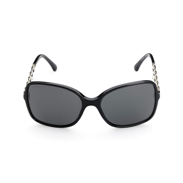 Charming Chain Sunglasses - Black + Grey