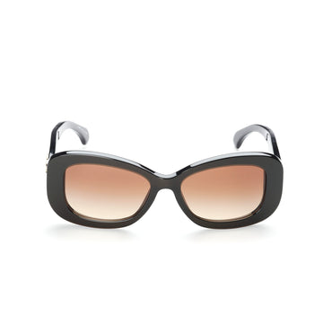 Twin Cc Sunglasses - Iridescent Brown + Brown