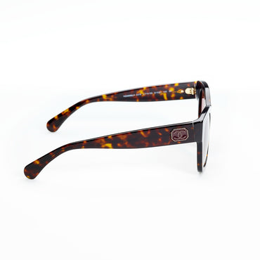Coco Charms Sunglasses - Dark Tortoise+Brown