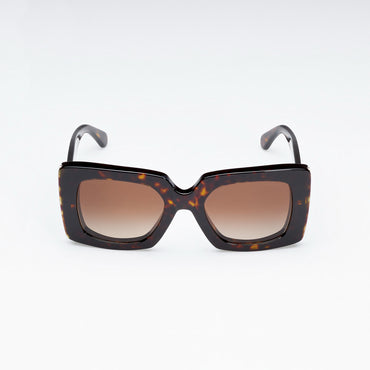 Mystery Pearl Sunglasses - Dark Tortoise + Brown