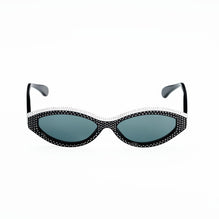 Sparkling Riviera Sunglasses - Black/Strass + Grey