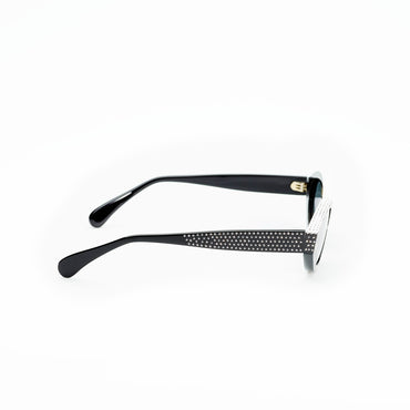 Sparkling Riviera Sunglasses - Black/Strass + Grey