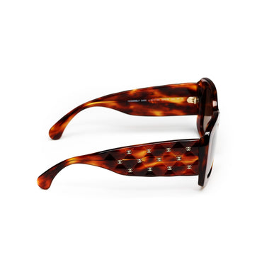 Lovely Quilting Sunglasses - Tortoise + Brown