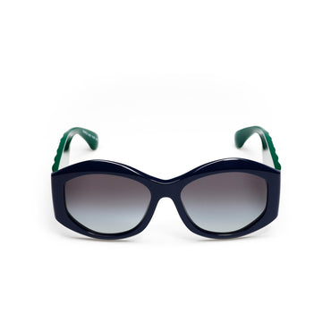 Lovely Quilting Sunglasses - Blue&Green + Grey