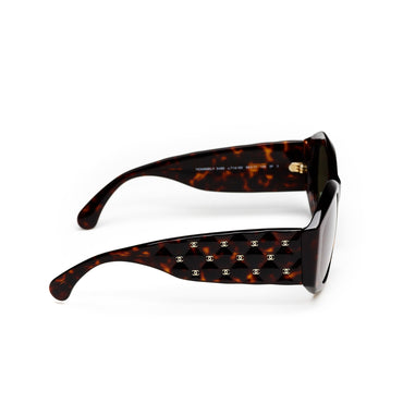 Lovely Quilting Sunglasses - Dark Tortoise + Grey