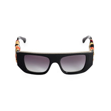 Star Tweed Sunglasses - Black+Orange