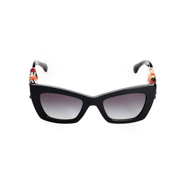 Star Tweed Sunglasses - Black+Orange
