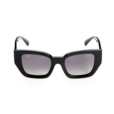 Tweed Label Sunglasses - Black+Grey