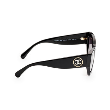 Tweed Label Sunglasses - Black+Grey