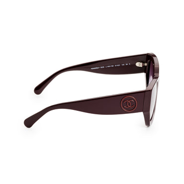 Tweed Label Sunglasses - Red Vendome+Purple