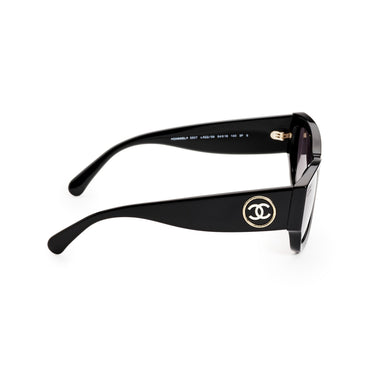 Tweed Label Sunglasses - Black+Grey