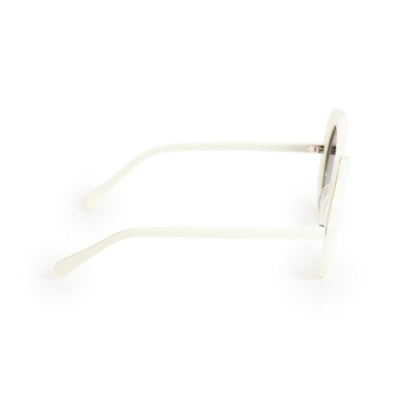 Camellia Eyes Sunglasses - White+Grey
