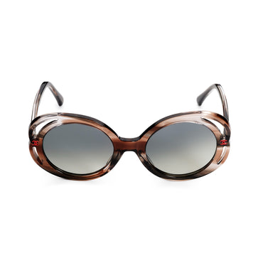Camellia Eyes Sunglasses - Grey Tortoise + Grey