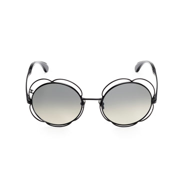 Camellia Eyes Sunglasses - Black & Smoke