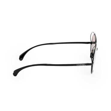 Camellia Eyes Sunglasses - Black & Smoke