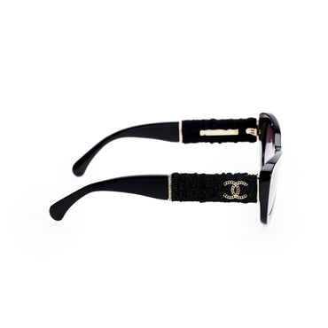 Star Tweed Sunglasses - Black + Grey