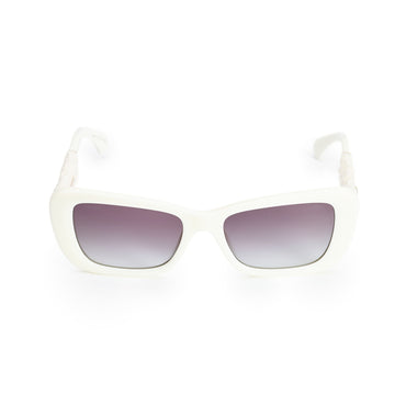 Star Tweed Sunglasses - White /  White + Grey