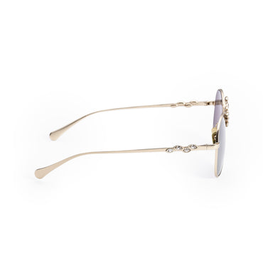 Lucky Strass Sunglasses - Pale Gold + Dark Grey