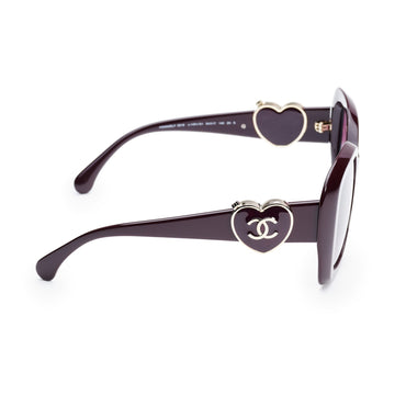 Charming Heart Sunglasses - Red Vendome+Purple