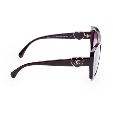 Charming Heart Sunglasses - Red Vendome+Purple
