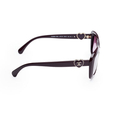 Charming Heart Sunglasses - Red Vendome+Purple