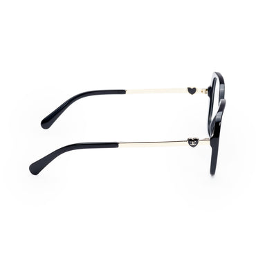 Charming Heart Optical Eyewear - Black + Transparent