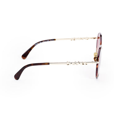 Pretty Chanel Sunglasses - Gold / Tortoise+Brown