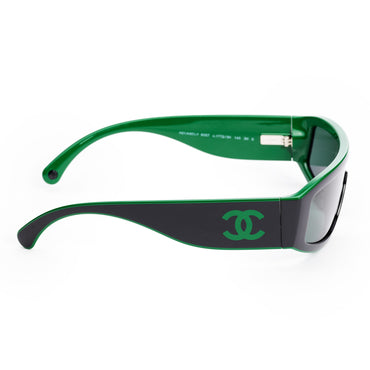 Cc Pop Sunglasses - Black/Green+Green