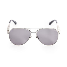 Chanel Jewel Sunglasses - Silver + Dark Grey