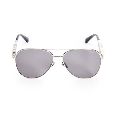 Chanel Jewel Sunglasses - Silver + Dark Grey