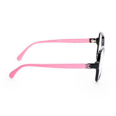 Two-Tone Cc Optical Eyewear - Black +Transparent