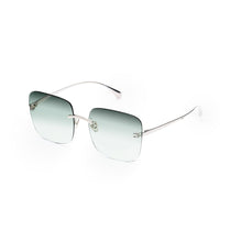 Titanium Sunset Sunglasses - Silver + Pale Green