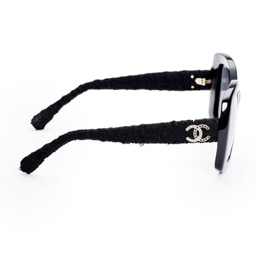 Lady Tweed Sunglasses - Black + Grey