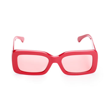 Eye In Red Sunglasses - Red/Red
