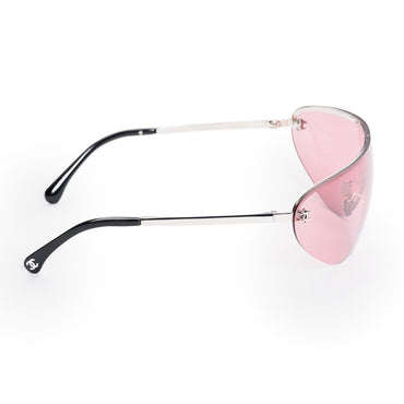 Urban Cc Sunglasses - Silver + Dark Pink