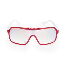 Retro Winter Sunglasses - Red/White + Blue Pink