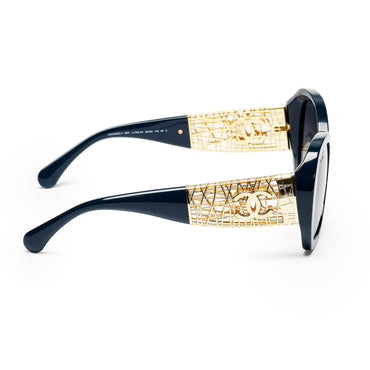 Jewel Tweed Sunglasses - Blue Grey + Blue