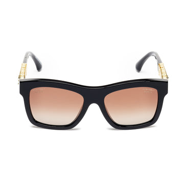 Jewel Tweed Sunglasses - Black + Brown