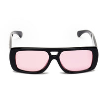 Movie Strass Sunglasses - Black + Pink
