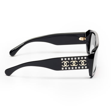 Movie Strass Sunglasses - Noir + Light Grey