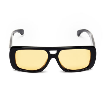 Movie Strass Sunglasses - Black + Yellow