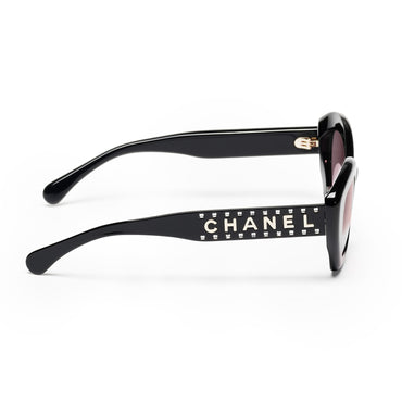 Movie Strass Sunglasses - Black + Grey