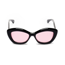 Movie Strass Sunglasses - Black + Pink