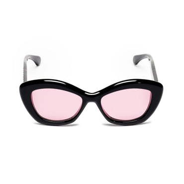 Movie Strass Sunglasses - Black + Pink