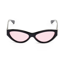 Movie Strass Sunglasses - Black + Pink