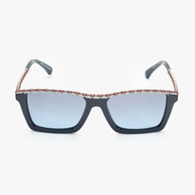 Chain Highlight Sunglasses - Blue + Blue