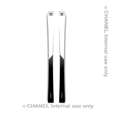 Bois/Fibre De Verre Skis - Black/White