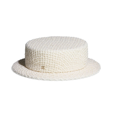 Felt Tweed/Felt Boater - Ecru