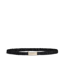 Lambskin/Mshlg/Strass Leather Woman Belt - Black