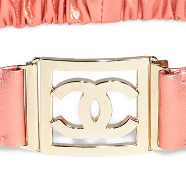 Lambskin/Mshlg Leather Woman Belt - Pink